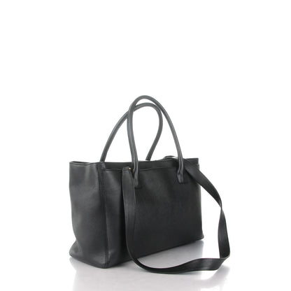 Chanel Calfskin Cerf Executive Shopper Tote Black 3 of 8