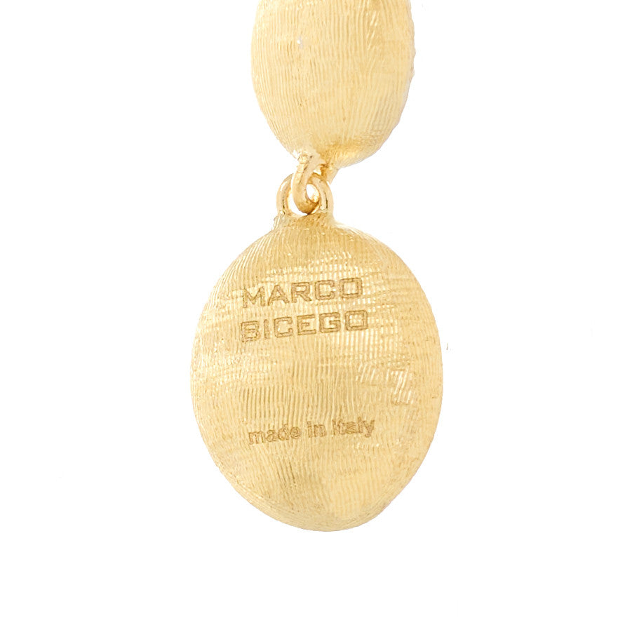 Marco Bicego 18K Yellow White Gold Siviglia Triple Drop Earrings 4 of 4