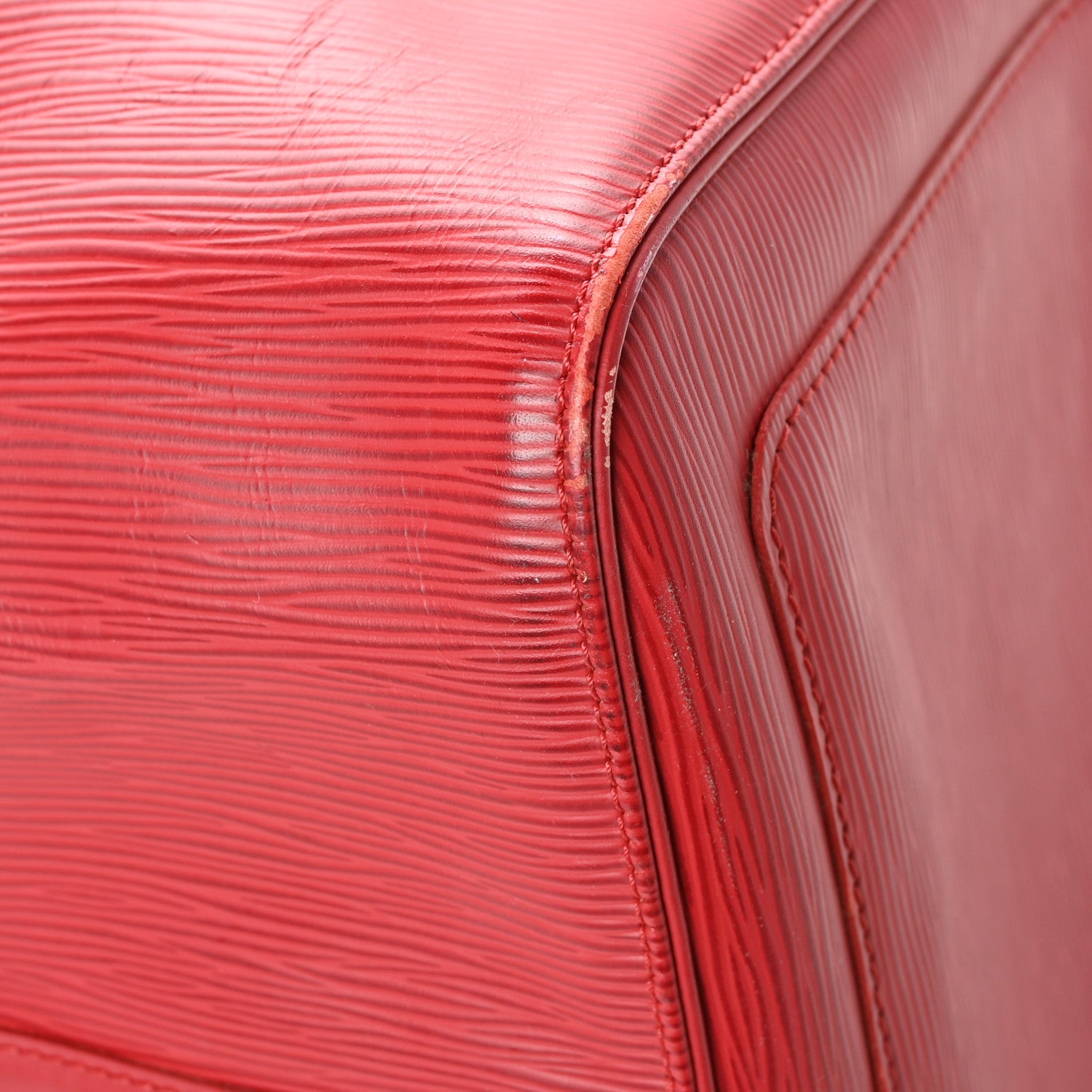 Louis Vuitton Epi Keepall 55 Castillan Red 8 of 14