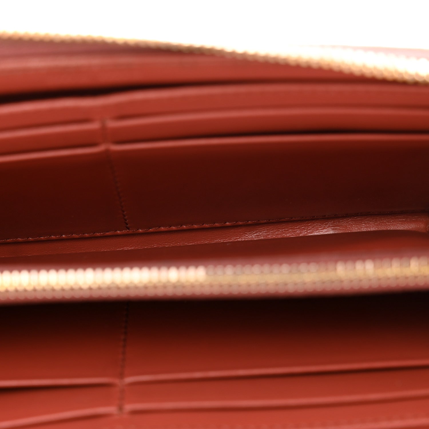 Miu Miu Vernice Crocodile Embossed Calfskin Zip Around Wallet Antico 5 of 12