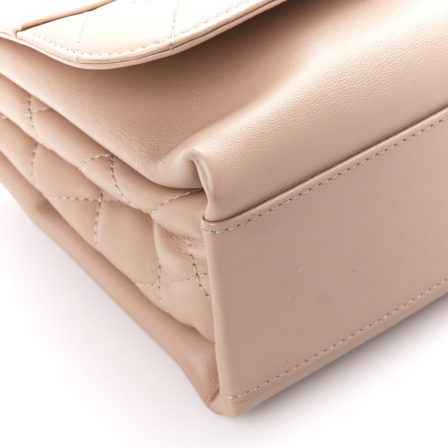Calfskin Small Tramezzo Flap Beige