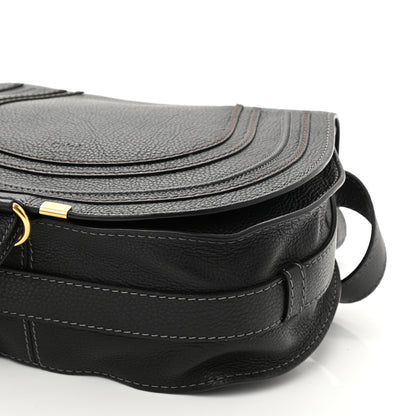Chloe Calfskin Medium Marcie Round Crossbody Bag Black 8 of 9