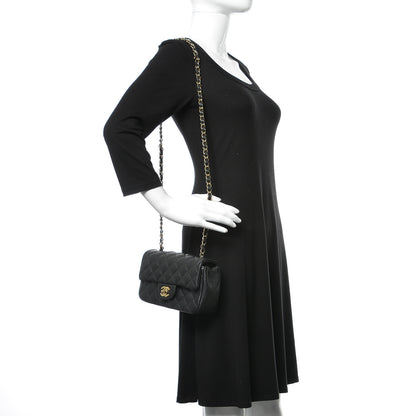 Chanel Caviar Quilted Mini Rectangular Flap Black 2 of 9