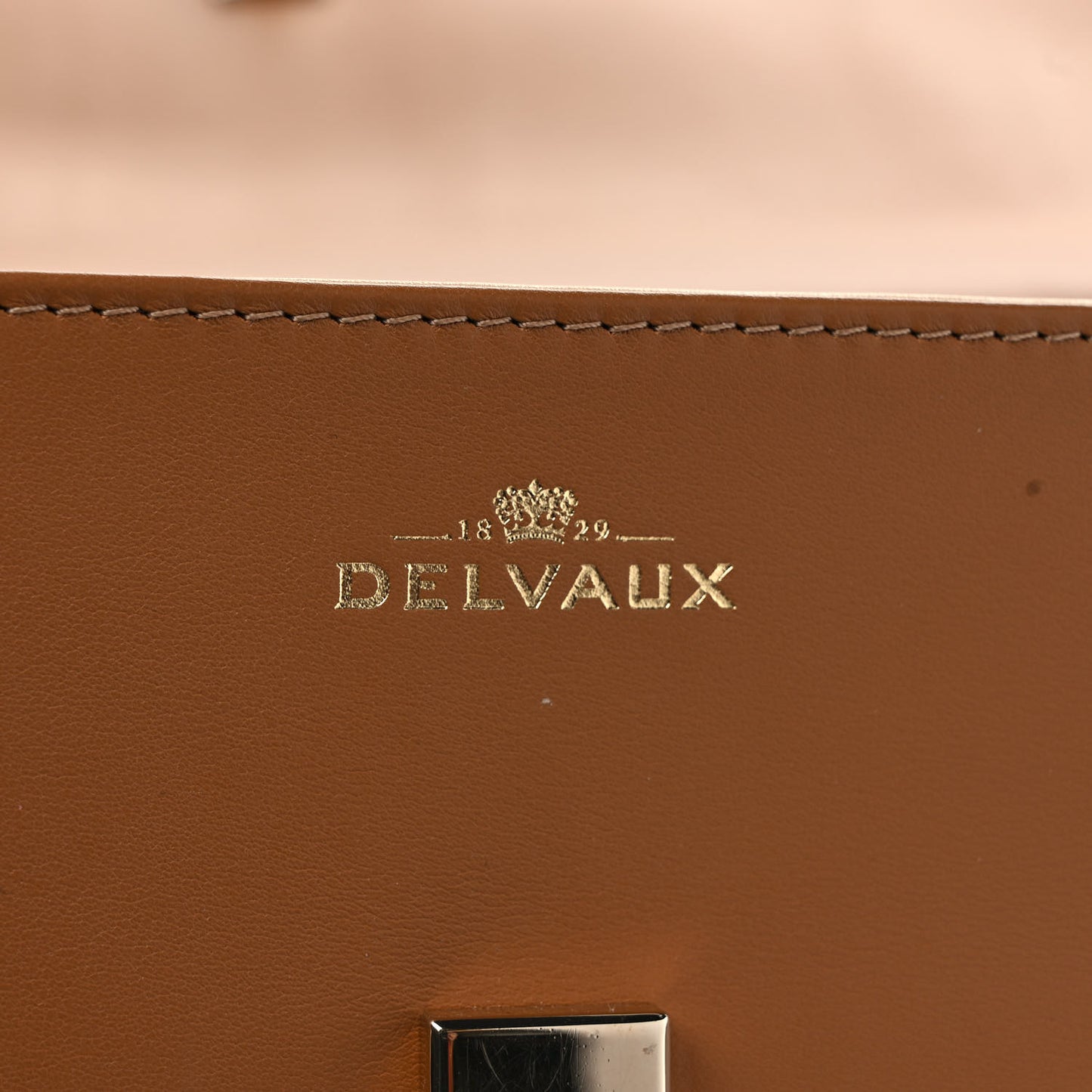 Calfskin GM Tempete Satchel Camel