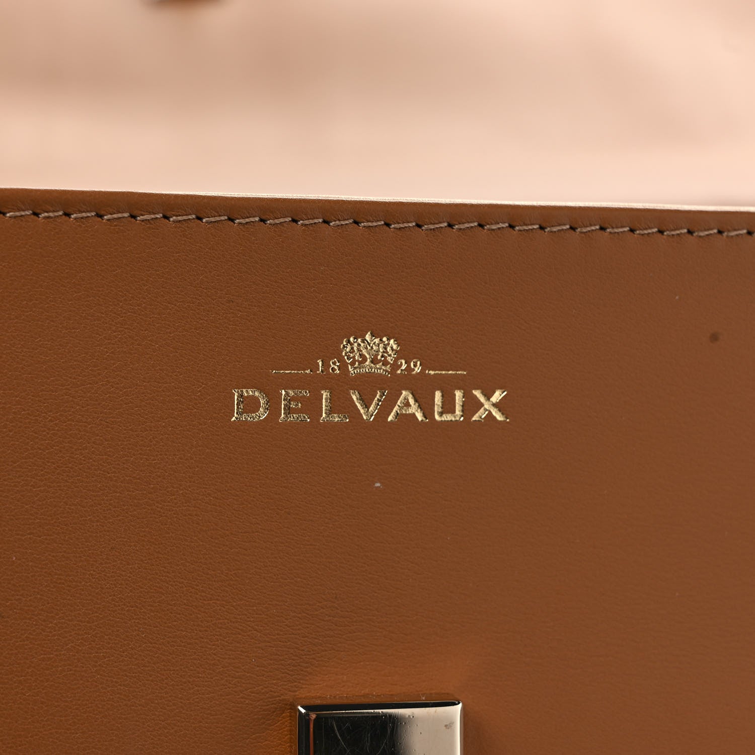 Delvaux Calfskin GM Tempete Satchel Camel 5 of 8