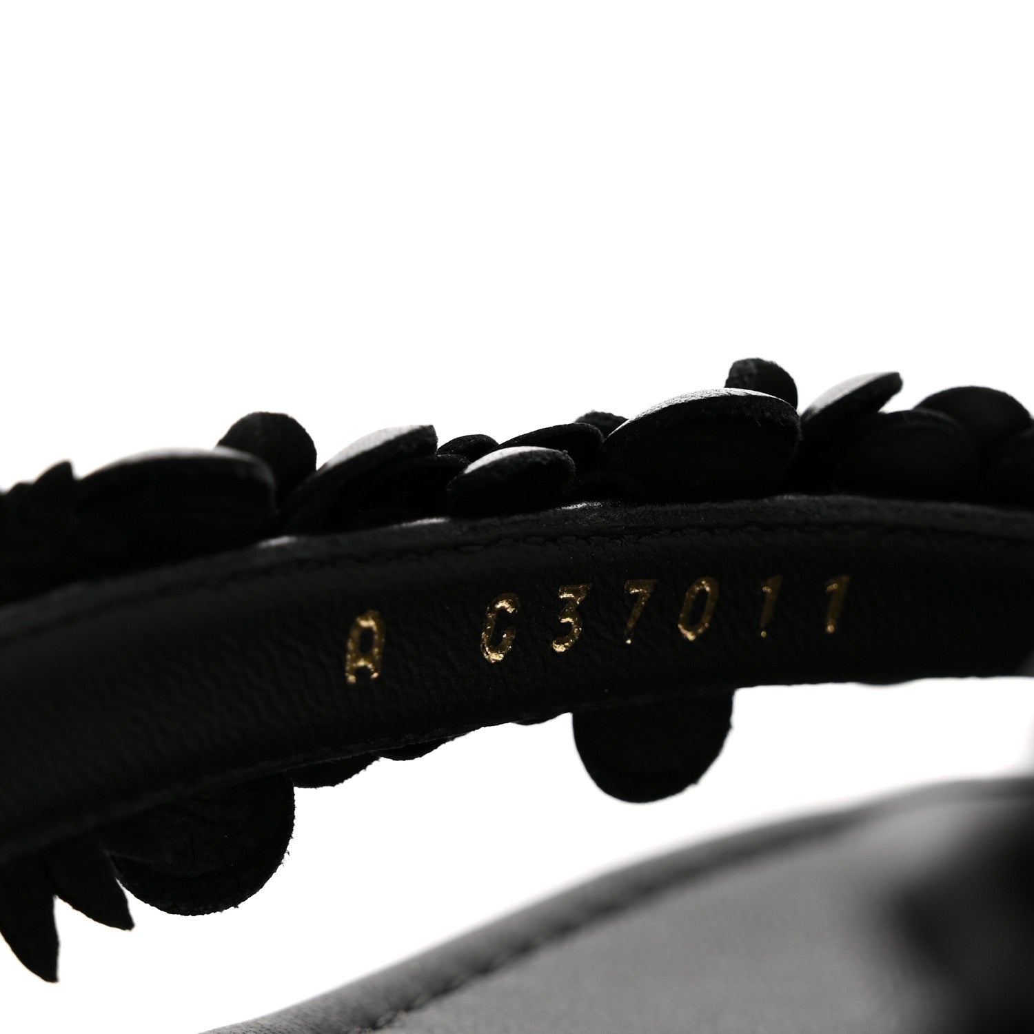 Chanel Lambskin Camellia Thong Sandals 38.5 Black 9 of 10