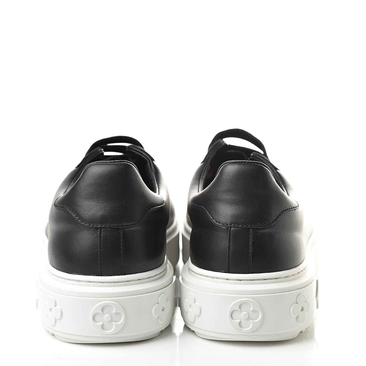 Louis Vuitton Calfskin Time Out Sneakers 41 Black 5 of 9