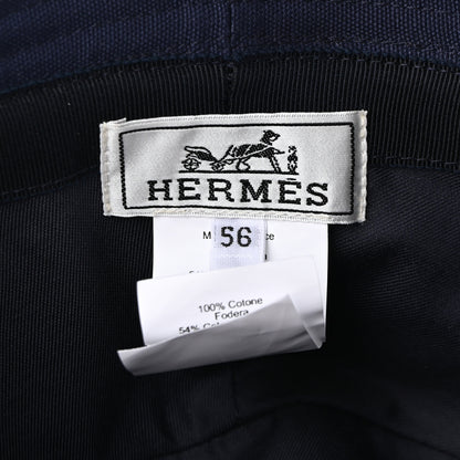 Hermes Cotton Gene Sunshine Bucket Hat 56 Marine 8 of 10
