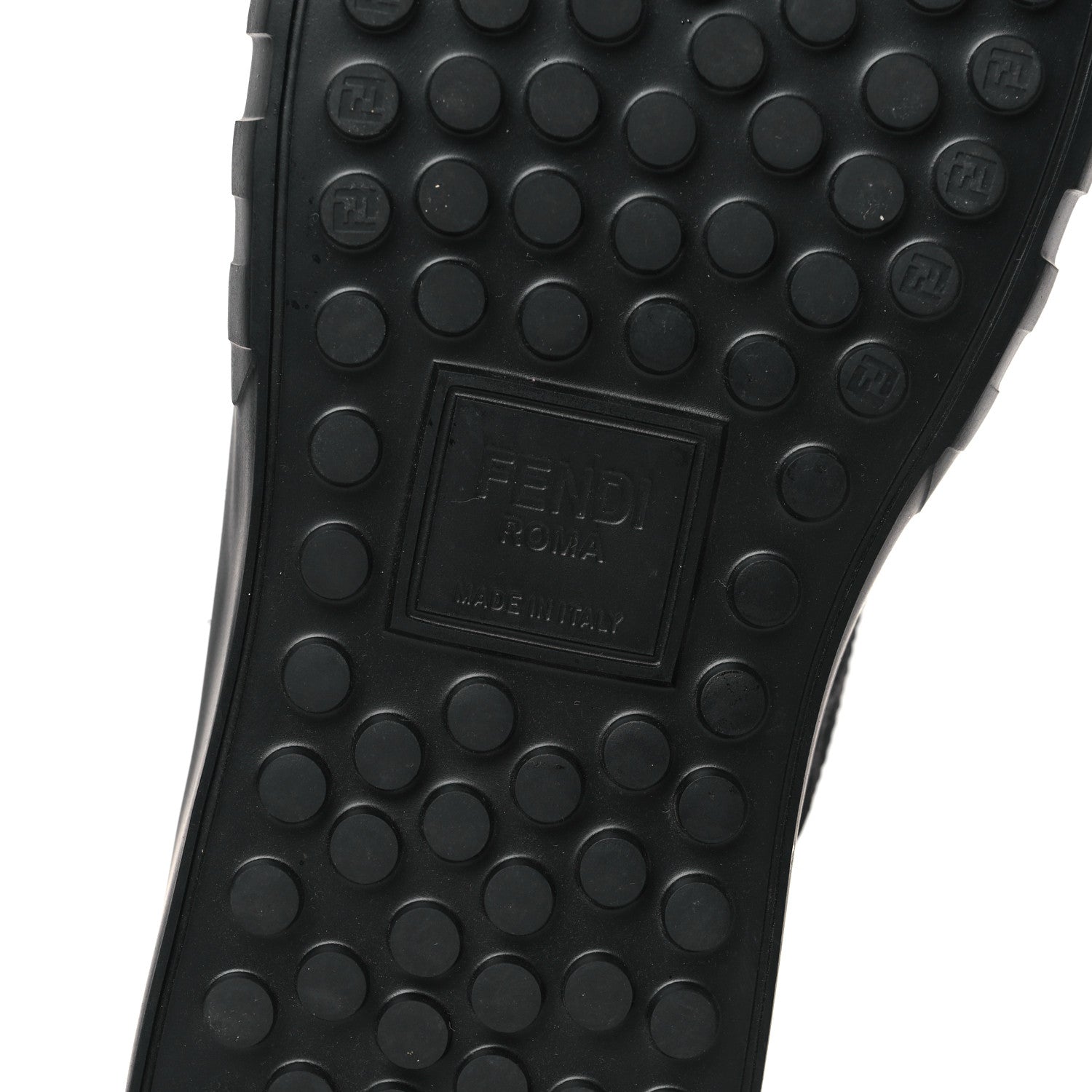 Fendi Fabric Jacquard Vitello Technical Fabric FF Mens Fendi Force Low Top Sneakers 12 Black 6 of 9