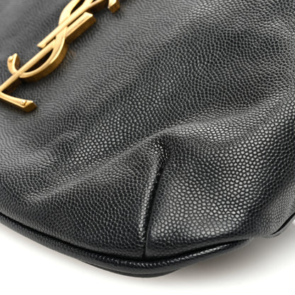 Saint Laurent Grain De Poudre Monogram Belt Bag Black 9 of 9