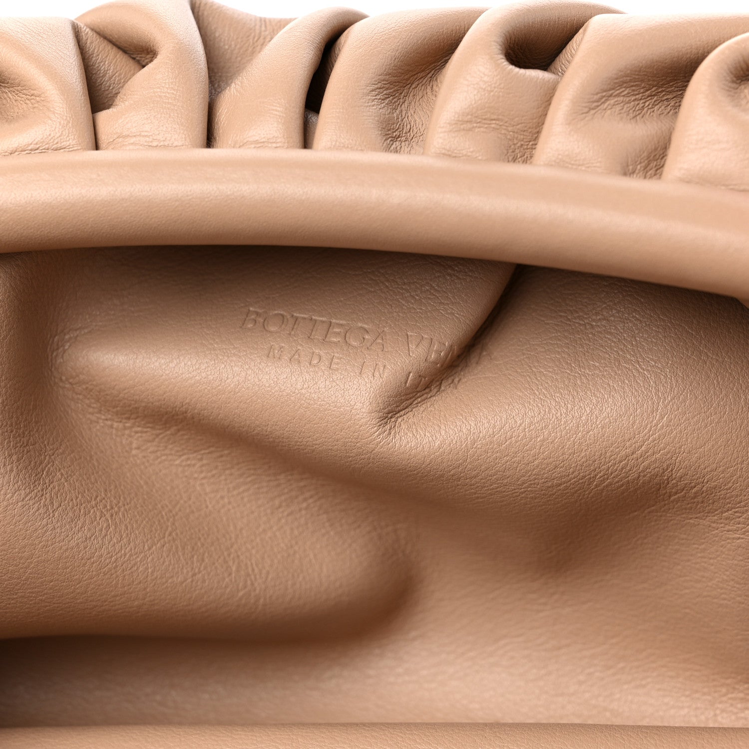 Bottega Veneta Smooth Butter Calf The Pouch Oversized Clutch Nude 6 of 9