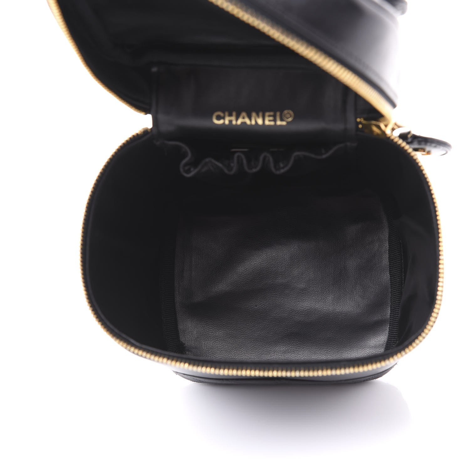 Chanel Lambskin Vanity Cosmetic Bag Black 4 of 12