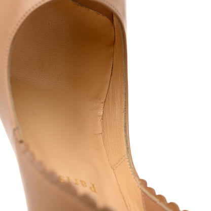 Christian Louboutin Kid Pijonina 100 Booties 39 Nude 9 of 11