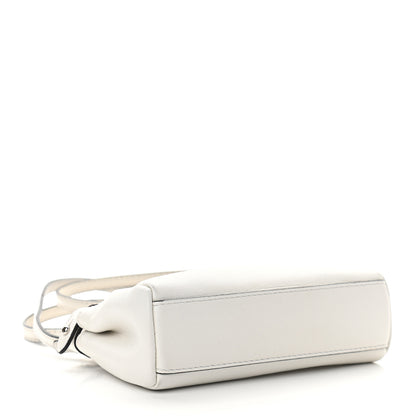 Fendi Shiny Nappa Micro Peekaboo Iconic Satchel White 4 of 11