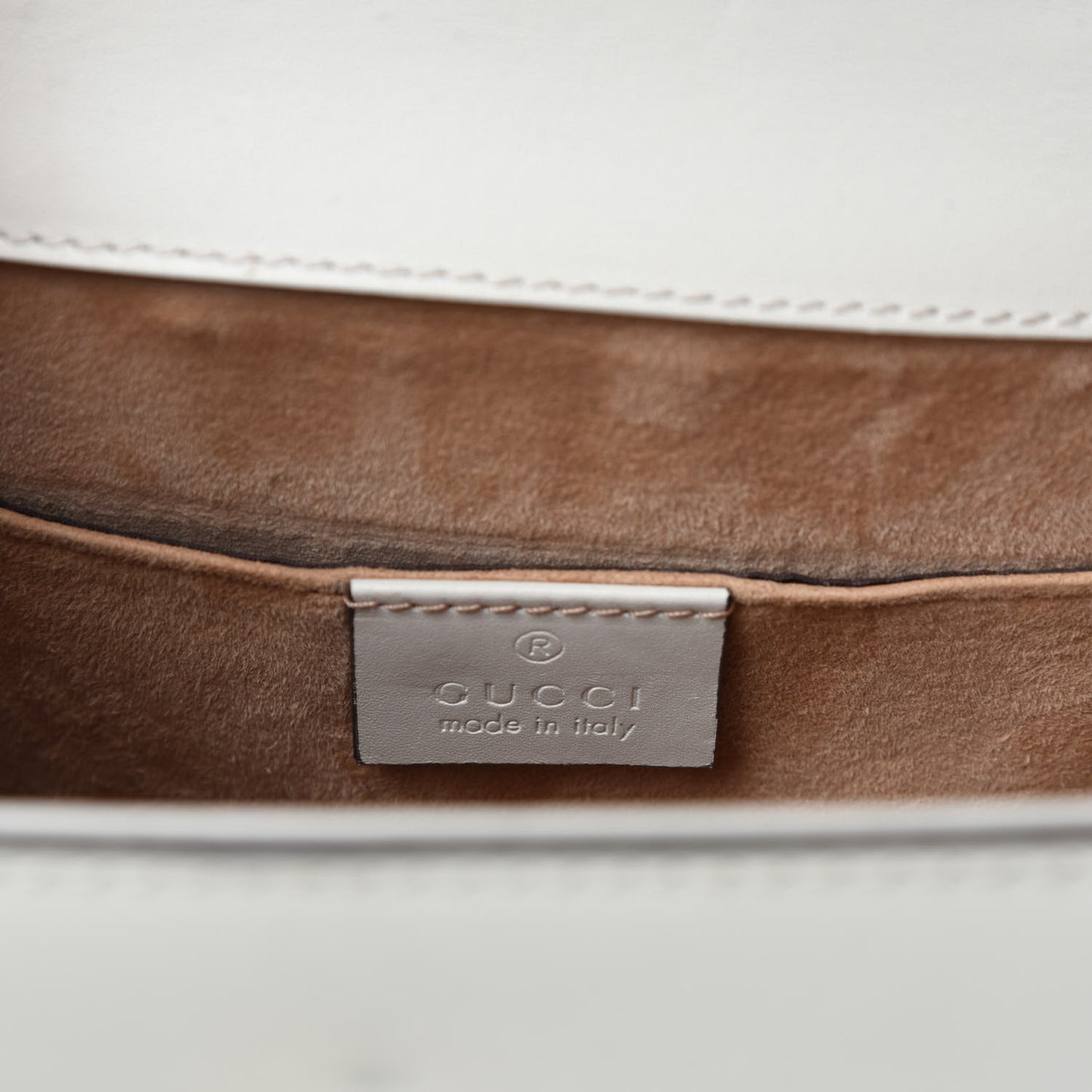 Calfskin Mini Sylvie Top Handle Bag White