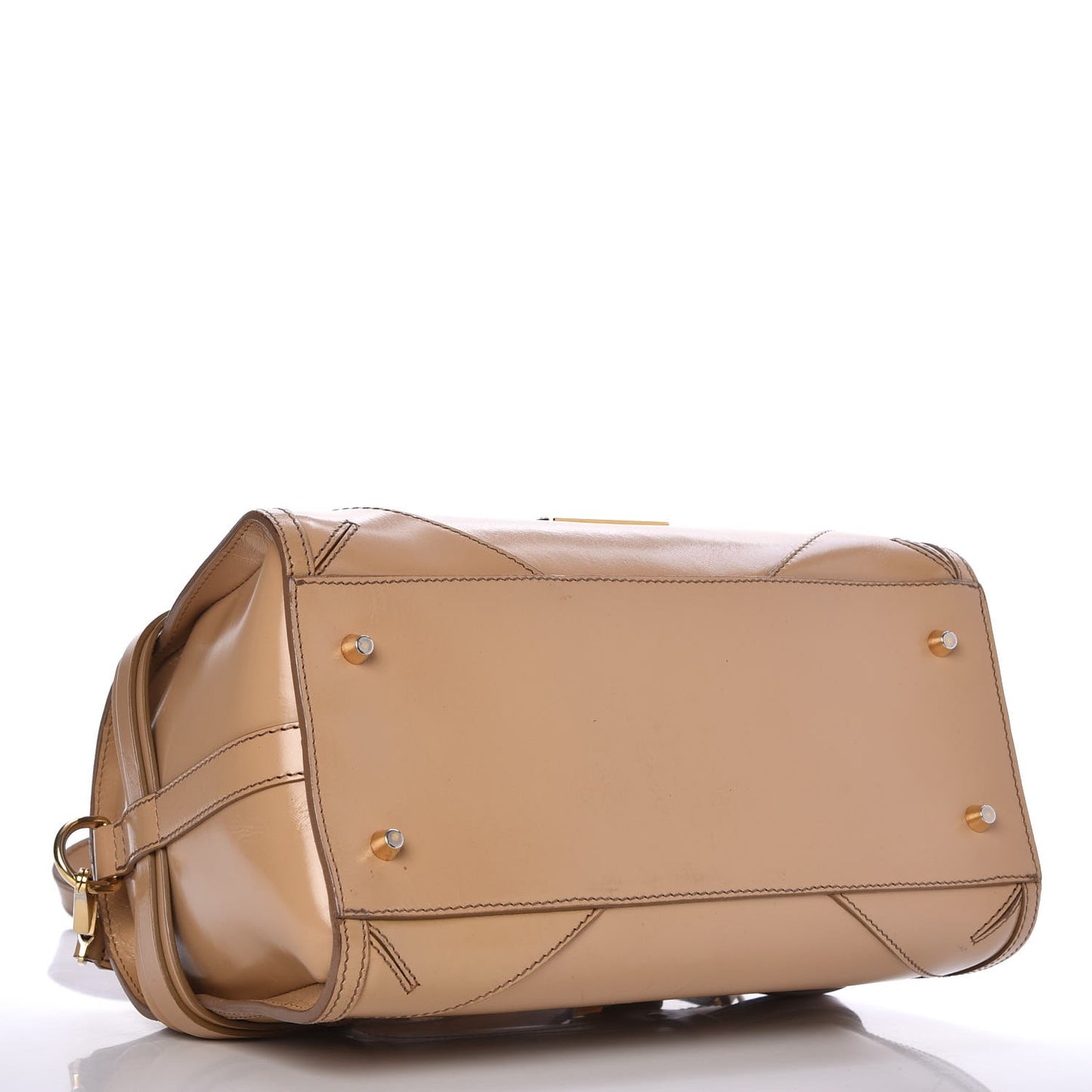 Polished Bridle Calfskin Medium Chester Bowling Bag Trench