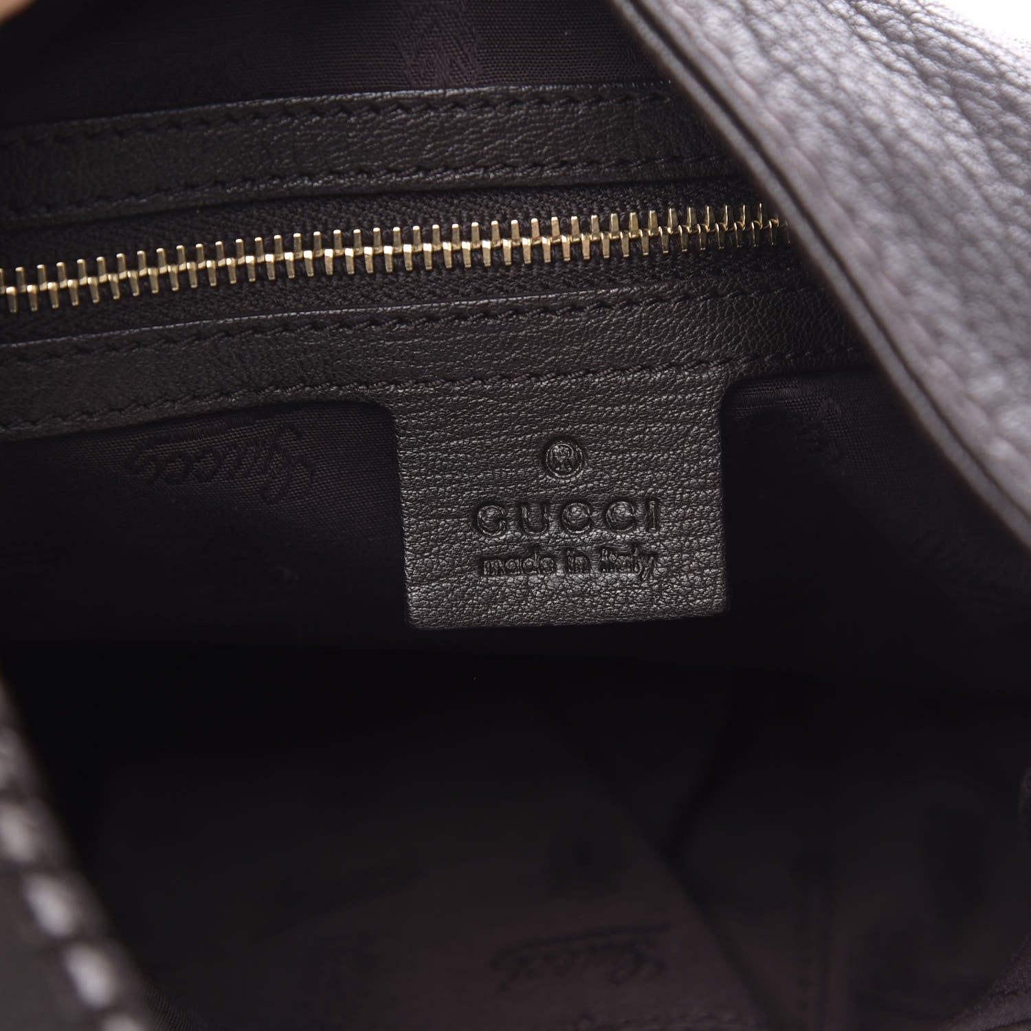 Gucci Calfskin Medium New Jackie Shoulder Bag Dark Brown 7 of 10