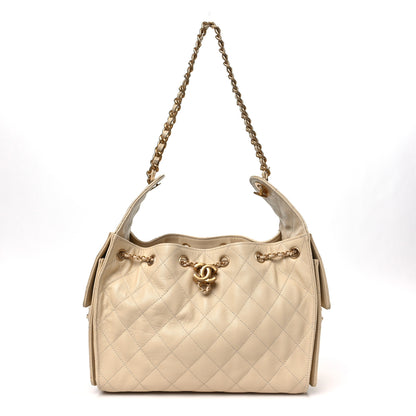 Chanel Caviar Quilted Small Chanel 25 Handbag Beige 1 of 10