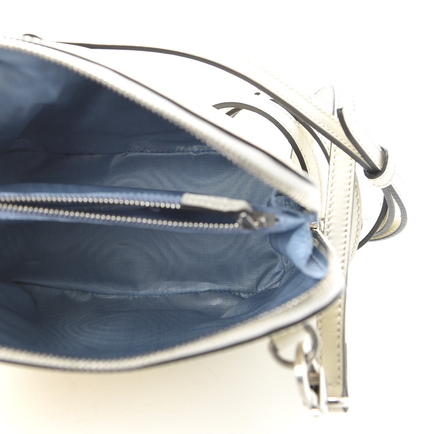 X SEGA Calfskin GUCCY Stars Mini Dome Shoulder Bag Mystic White Gold