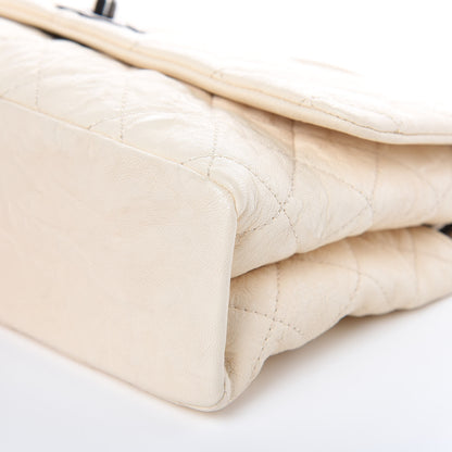 Chanel Goatskin Quilted Double Bag Flap White 9 of 9