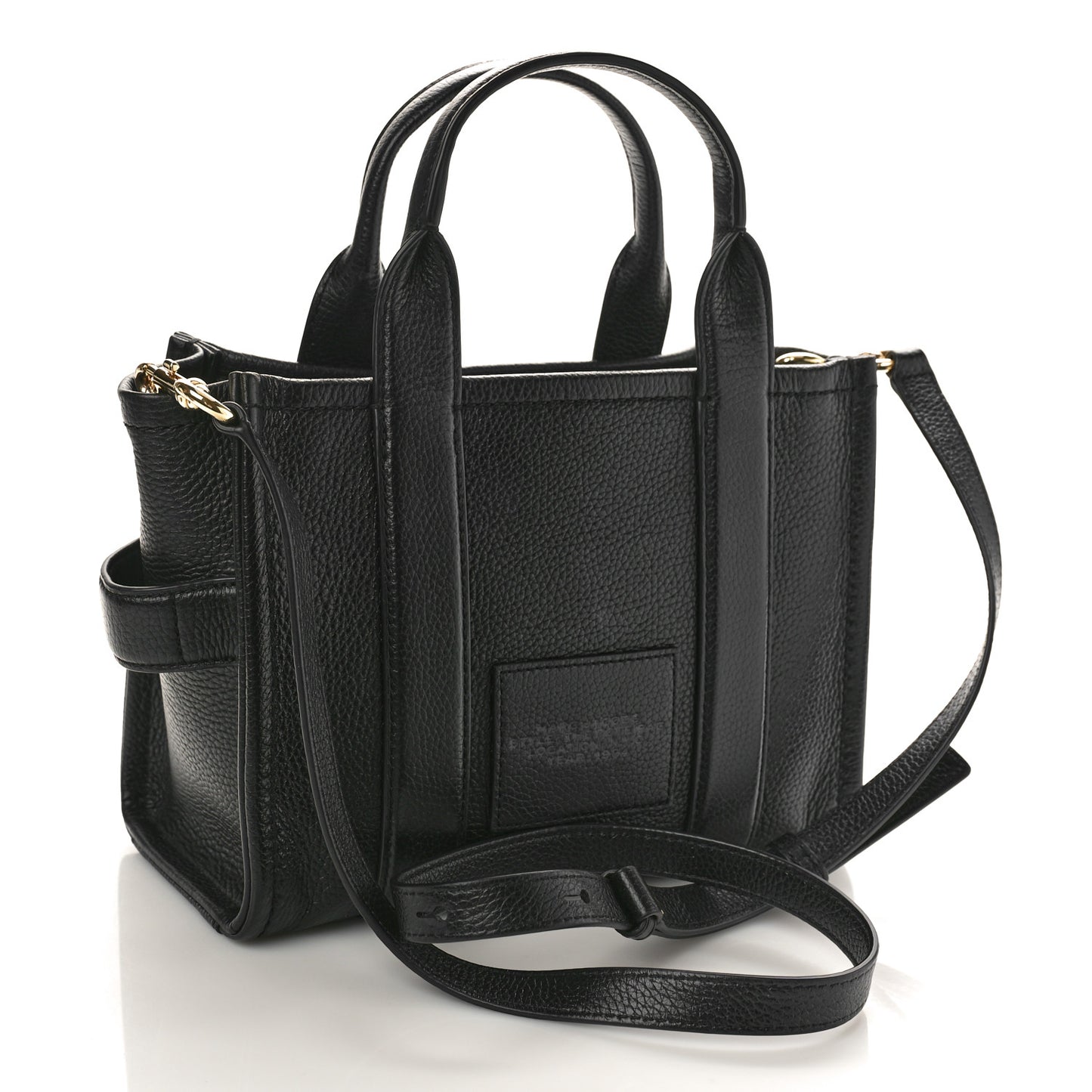 Grained Calfskin Small The Tote Bag Black