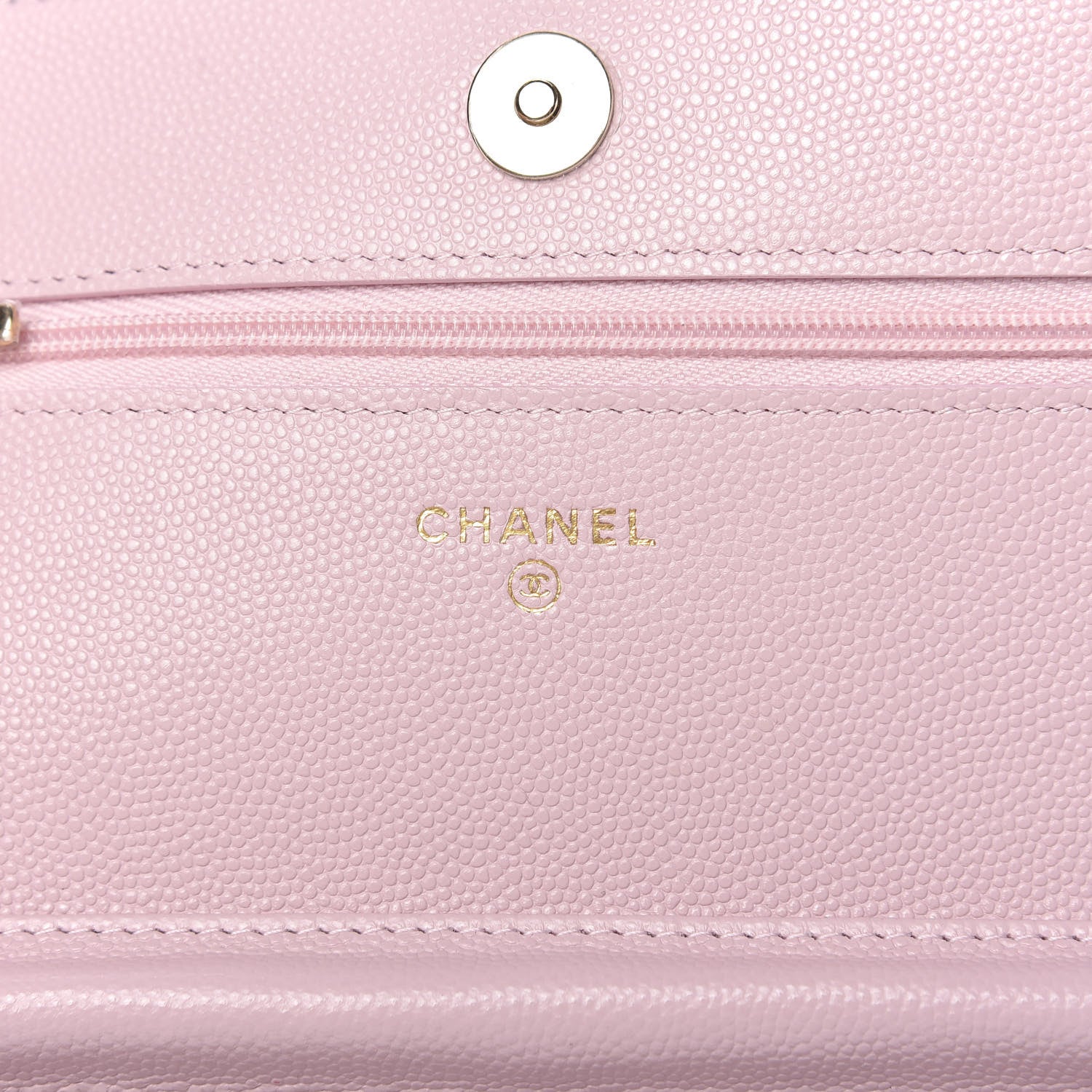 Chanel Caviar Quilted Wallet On Chain WOC Light Pink 8 of 12