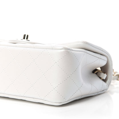 Chanel Iridescent Calfskin Quilted Mini Rectangular Flap White 7 of 11