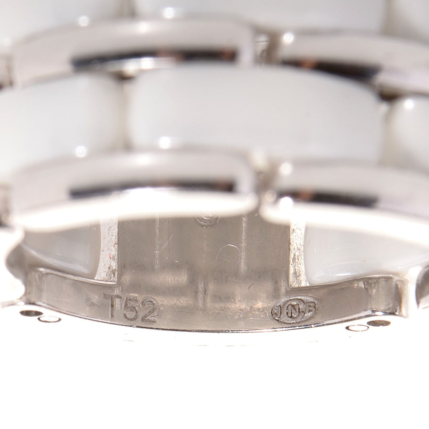 18K White Gold Ceramic Large Ultra Ring 5.5
