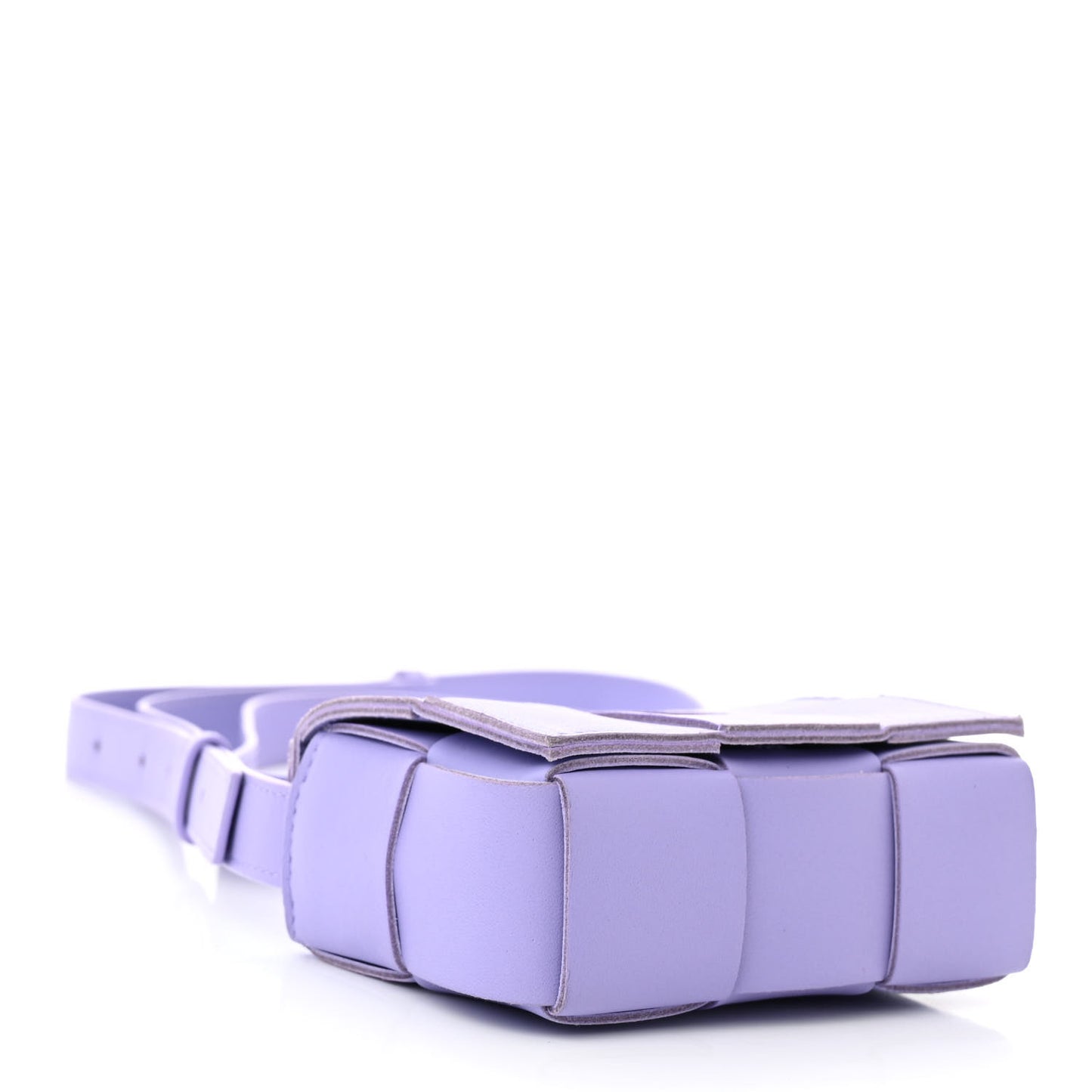 Lambskin Maxi Intrecciato Extra Mini Cassette Crossbody Bag Wisteria