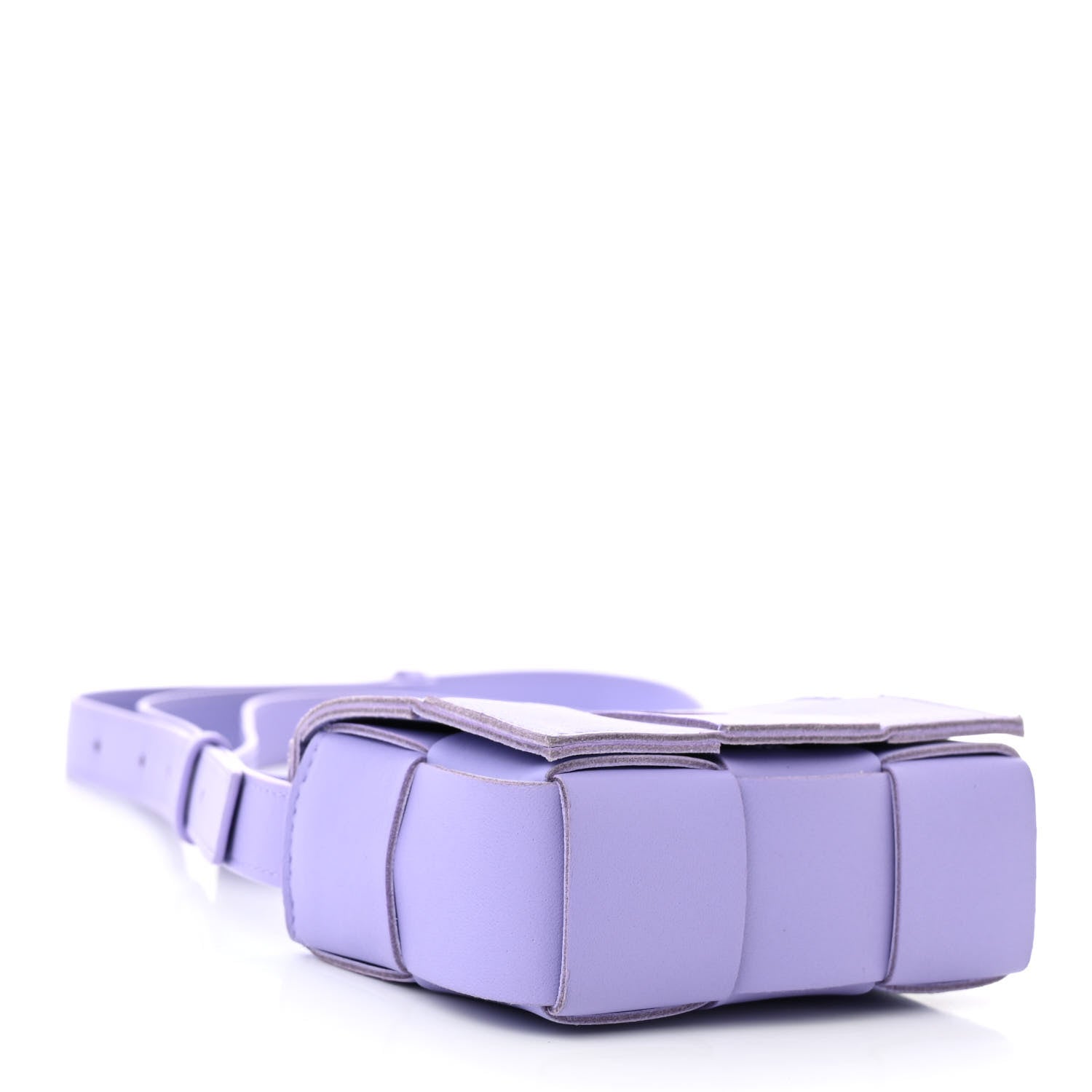 Bottega Veneta Lambskin Maxi Intrecciato Extra Mini Cassette Crossbody Bag Wisteria 4 of 11