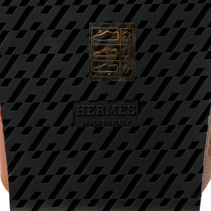 Hermes Epsom Womens Chypre Sandals 37 Natural 7 of 9