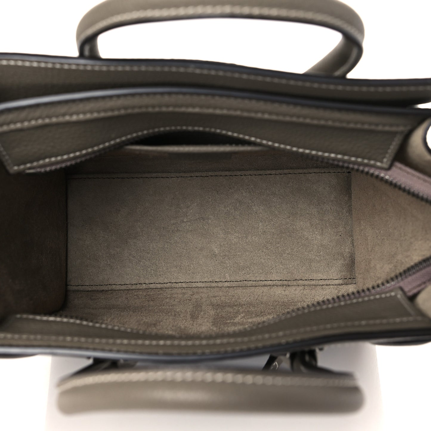 Drummed Calfskin Nano Luggage Souris