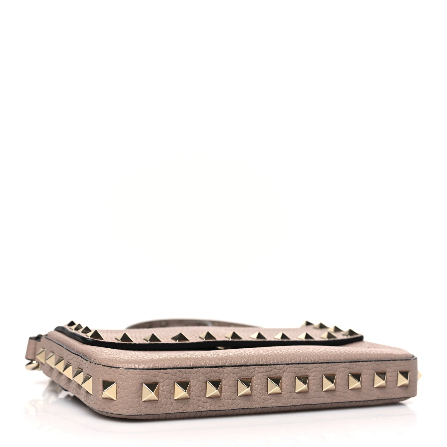 Valentino Garavani Grainy Calfskin Rockstud Crossbody Pouch Poudre 4 of 8