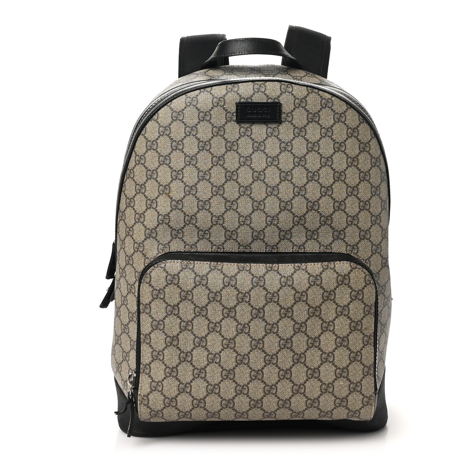 Gucci GG Supreme Monogram Medium Backpack Black 1 of 9