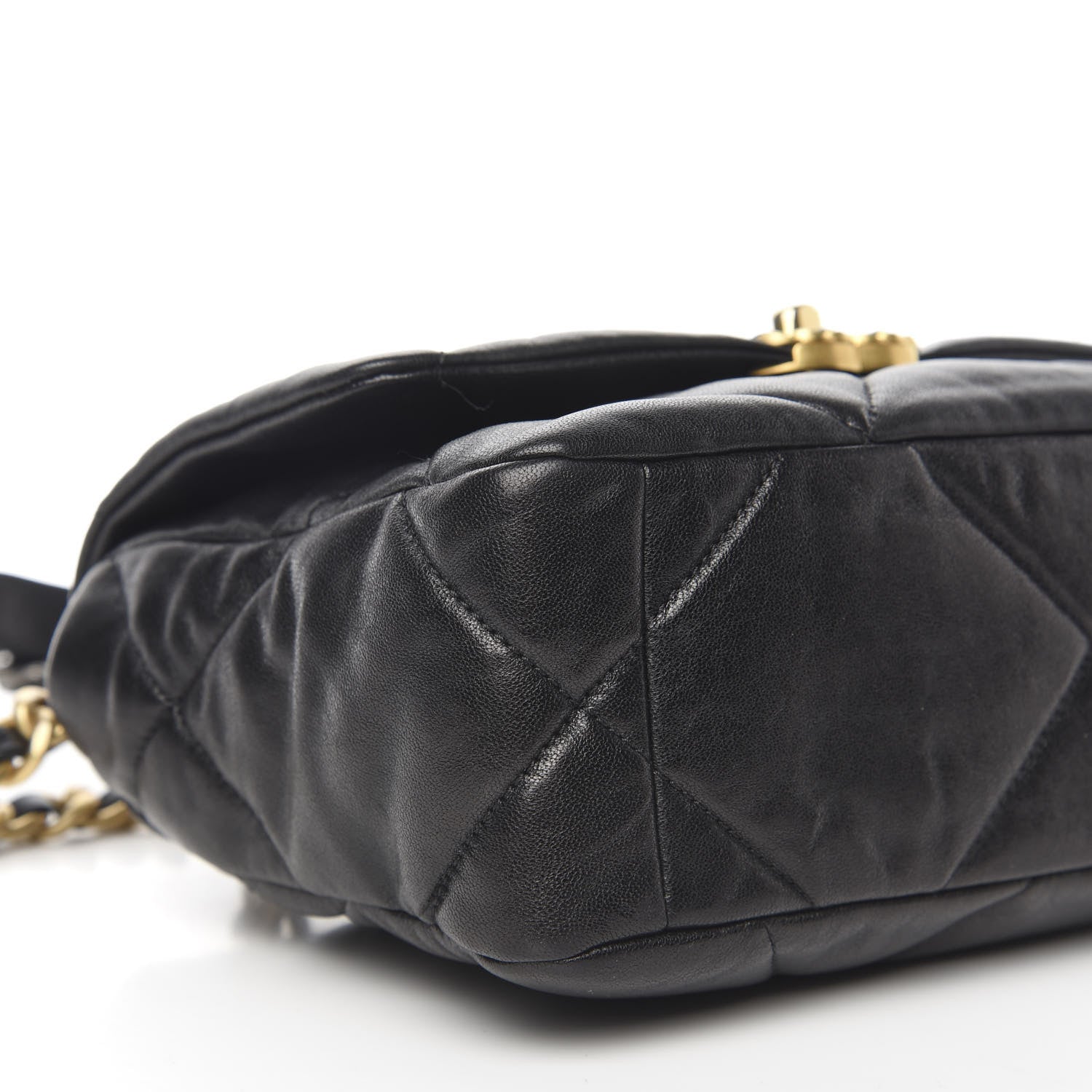 Chanel Lambskin Quilted Medium 19 Flap Black 8 of 10