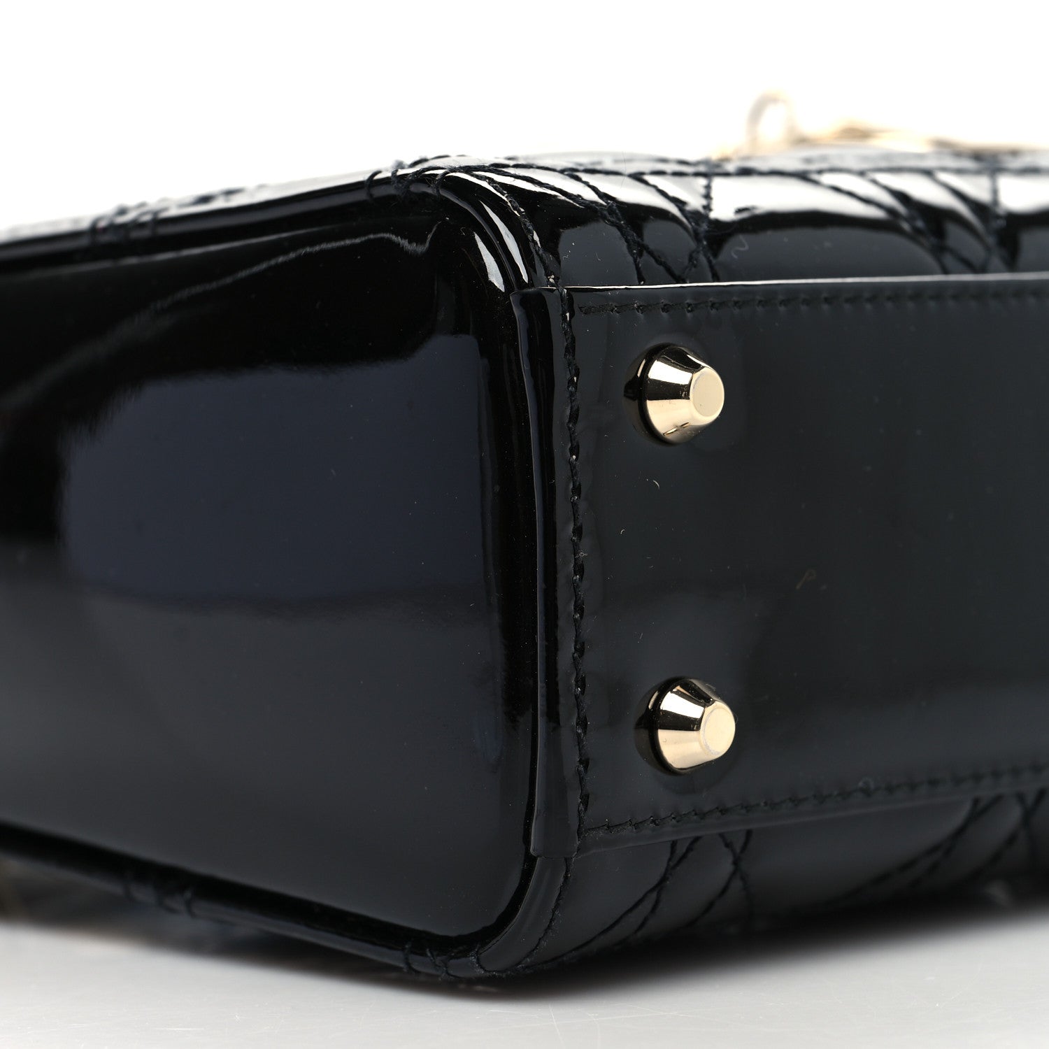 Christian Dior Patent Cannage Mini Lady Dior Black 8 of 9