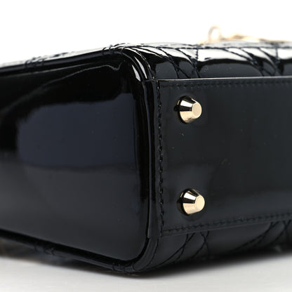 Christian Dior Patent Cannage Mini Lady Dior Black 8 of 9