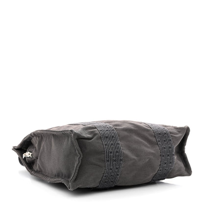 Hermes Canvas Herline Backpack Grey 4 of 12