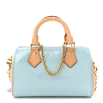 Louis Vuitton Vernis Monogram Nano Speedy Sky 1 of 13