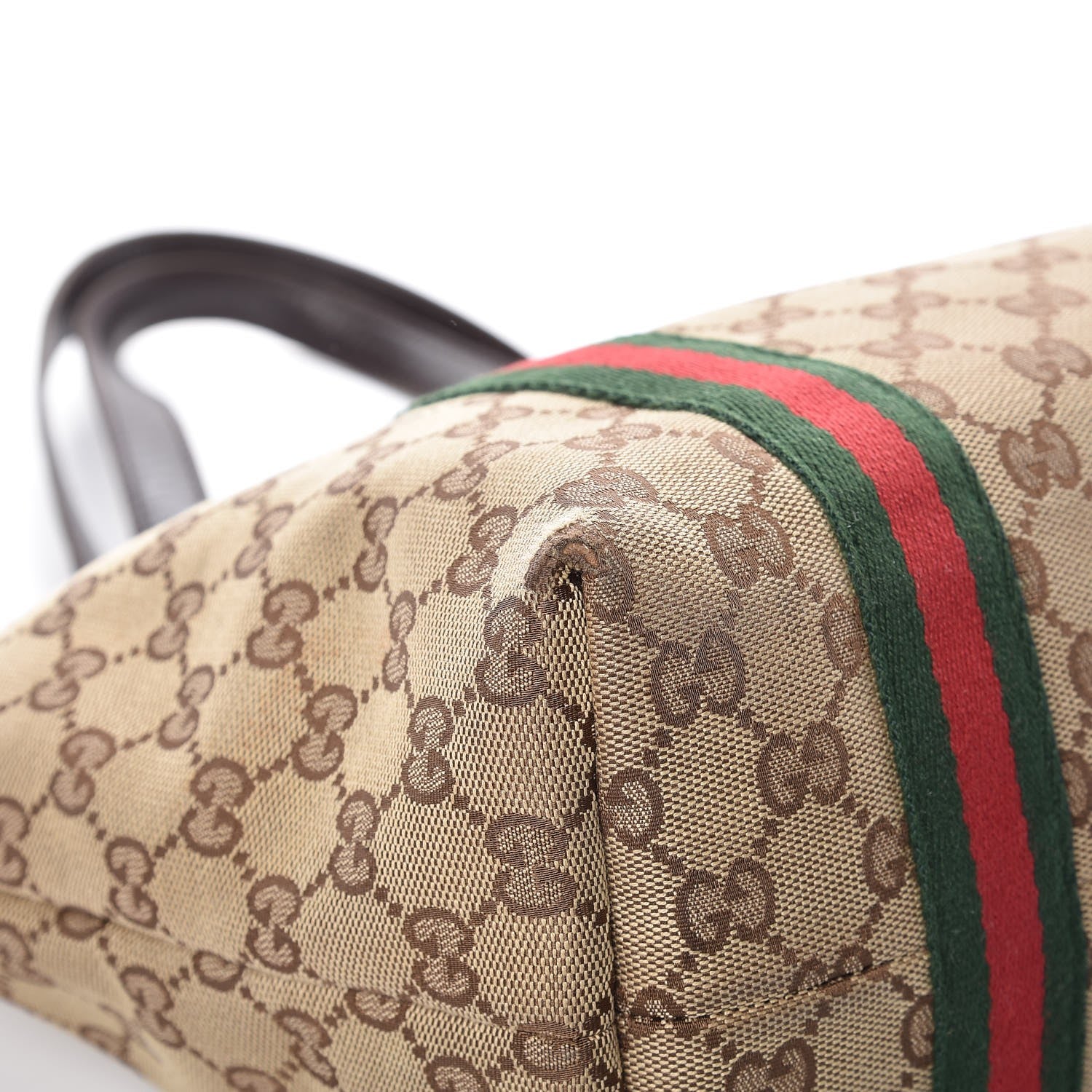 Gucci Monogram Medium Jolicoeur Tote Dark Brown 10 of 14