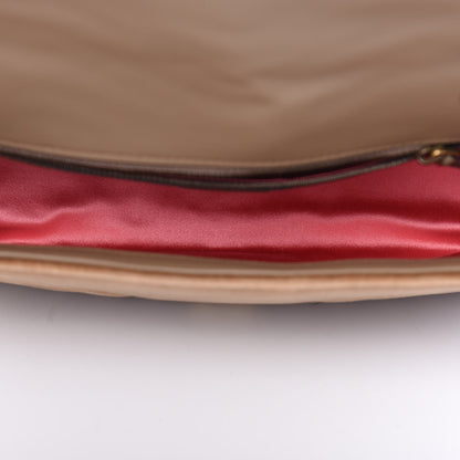 Gucci Velvet Matelasse Small GG Marmont Shoulder Bag Taupe 5 of 10