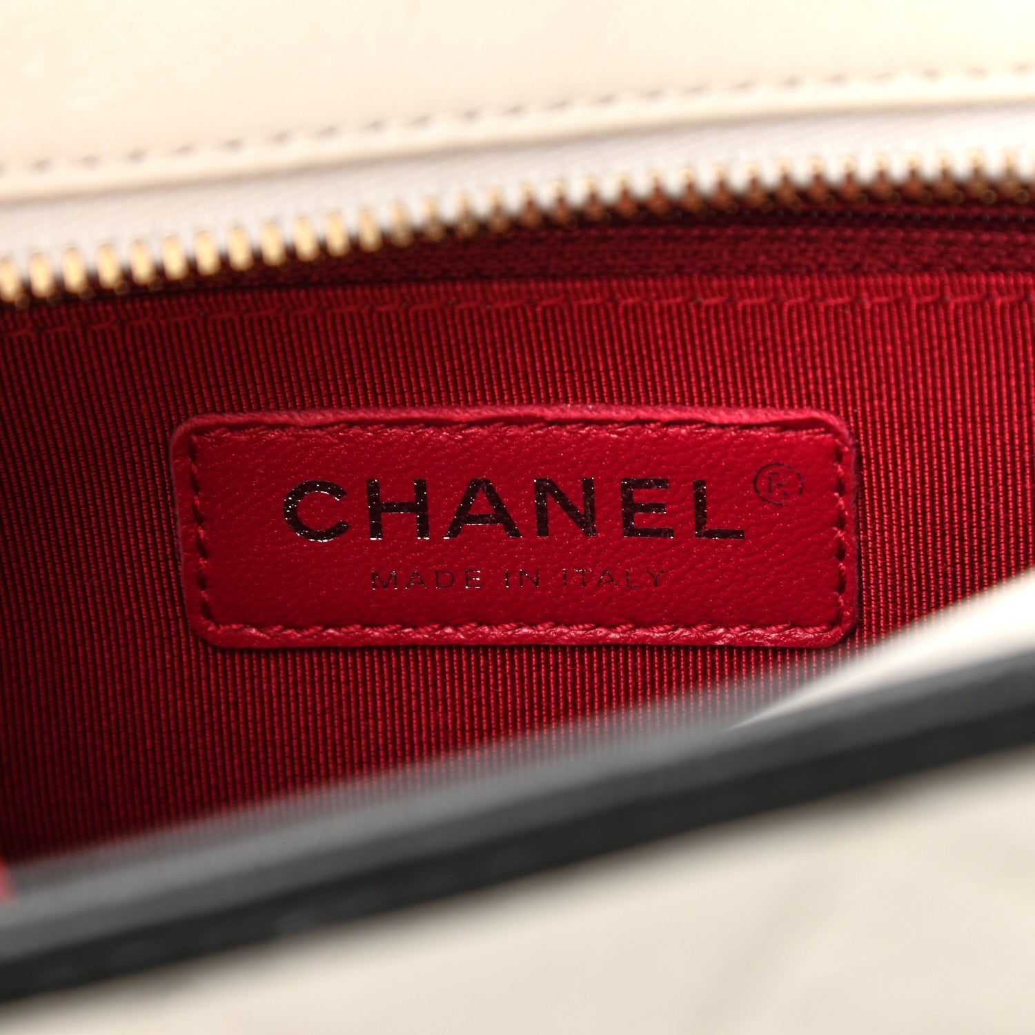 Chanel Aged Calfskin Quilted Small Gabrielle Hobo Black White 6 of 10