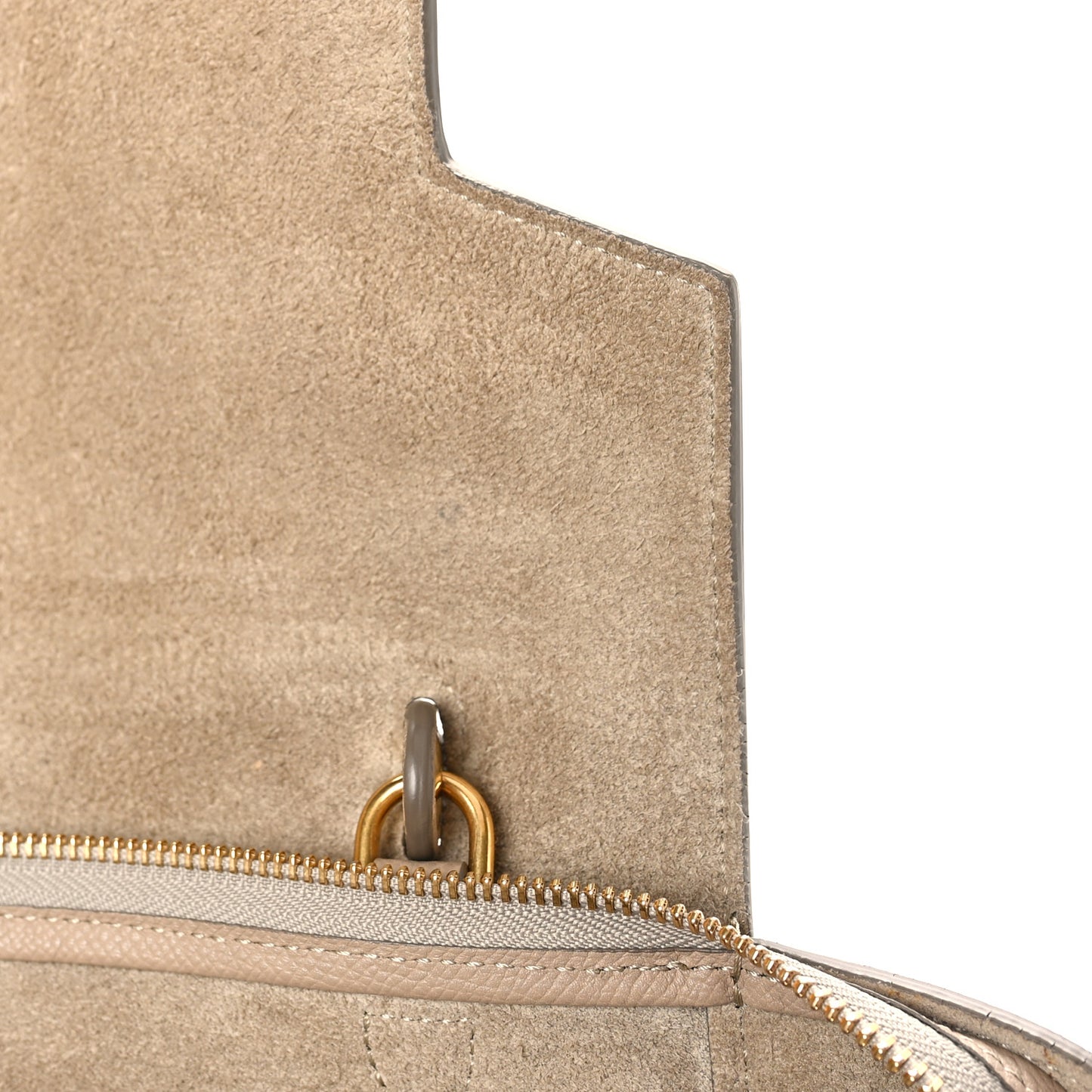 Grained Calfskin Mini Belt Bag Light Taupe