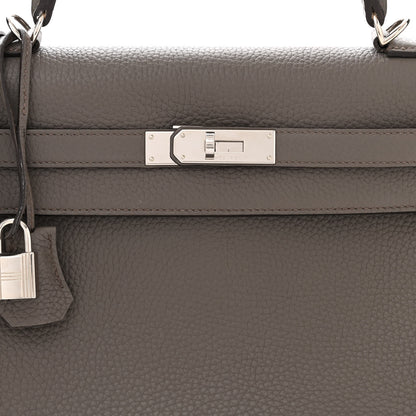 Hermes Togo Kelly Retourne 32 Etain 8 of 15
