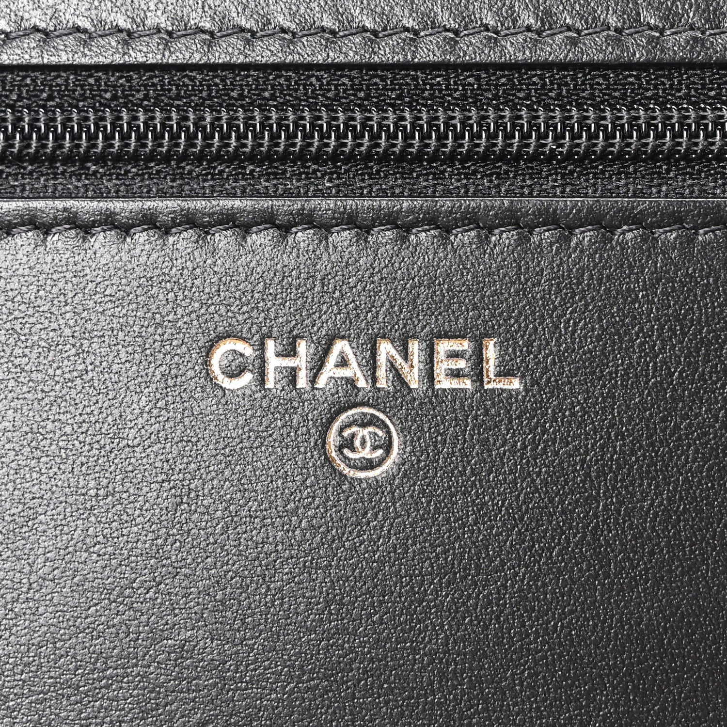 Chanel Calfskin Quilted Maxi Pearl Wallet On Chain WOC Black 6 of 12