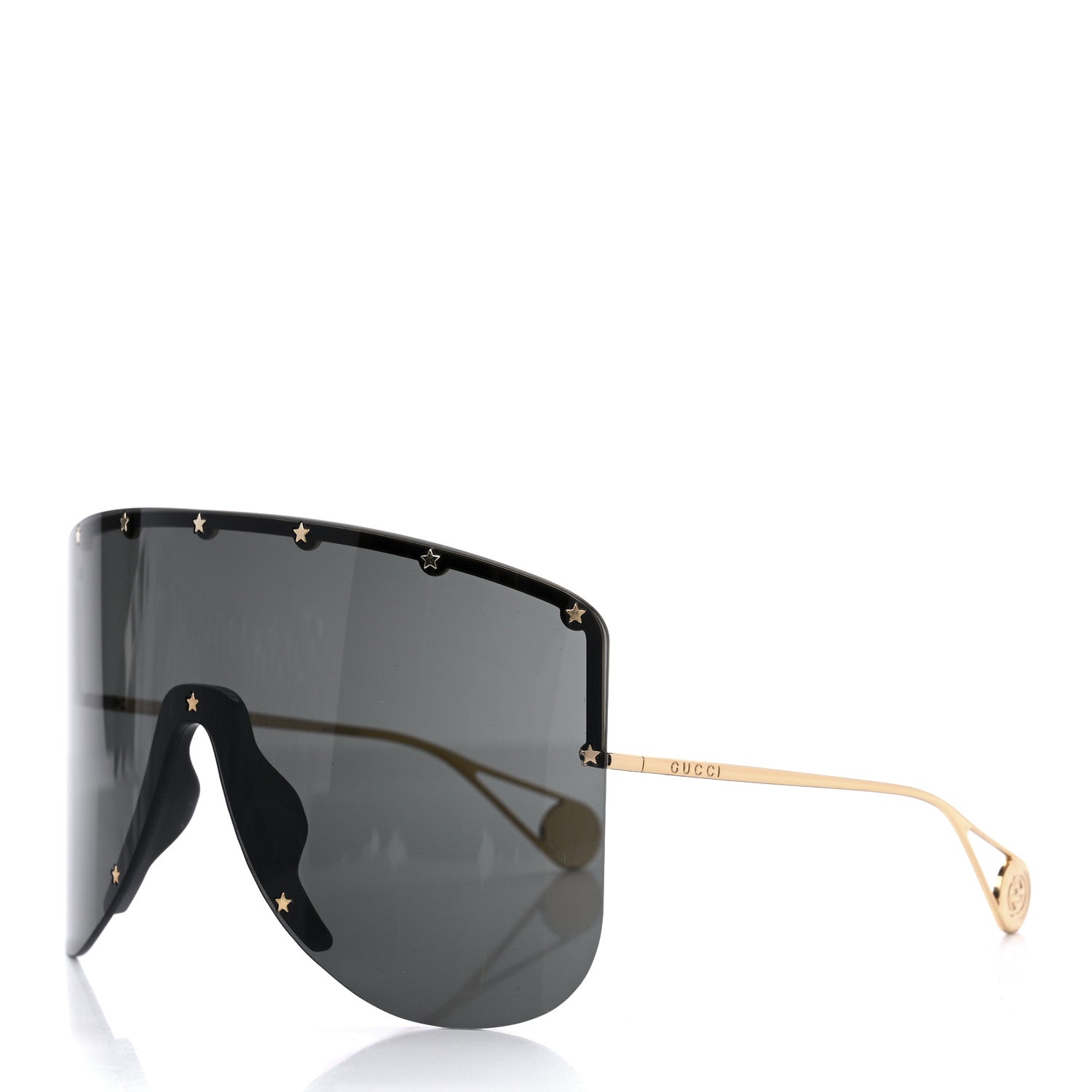 Gucci Acetate Oversized Aviator Star Sunglasses GG0541S Black 1 of 7