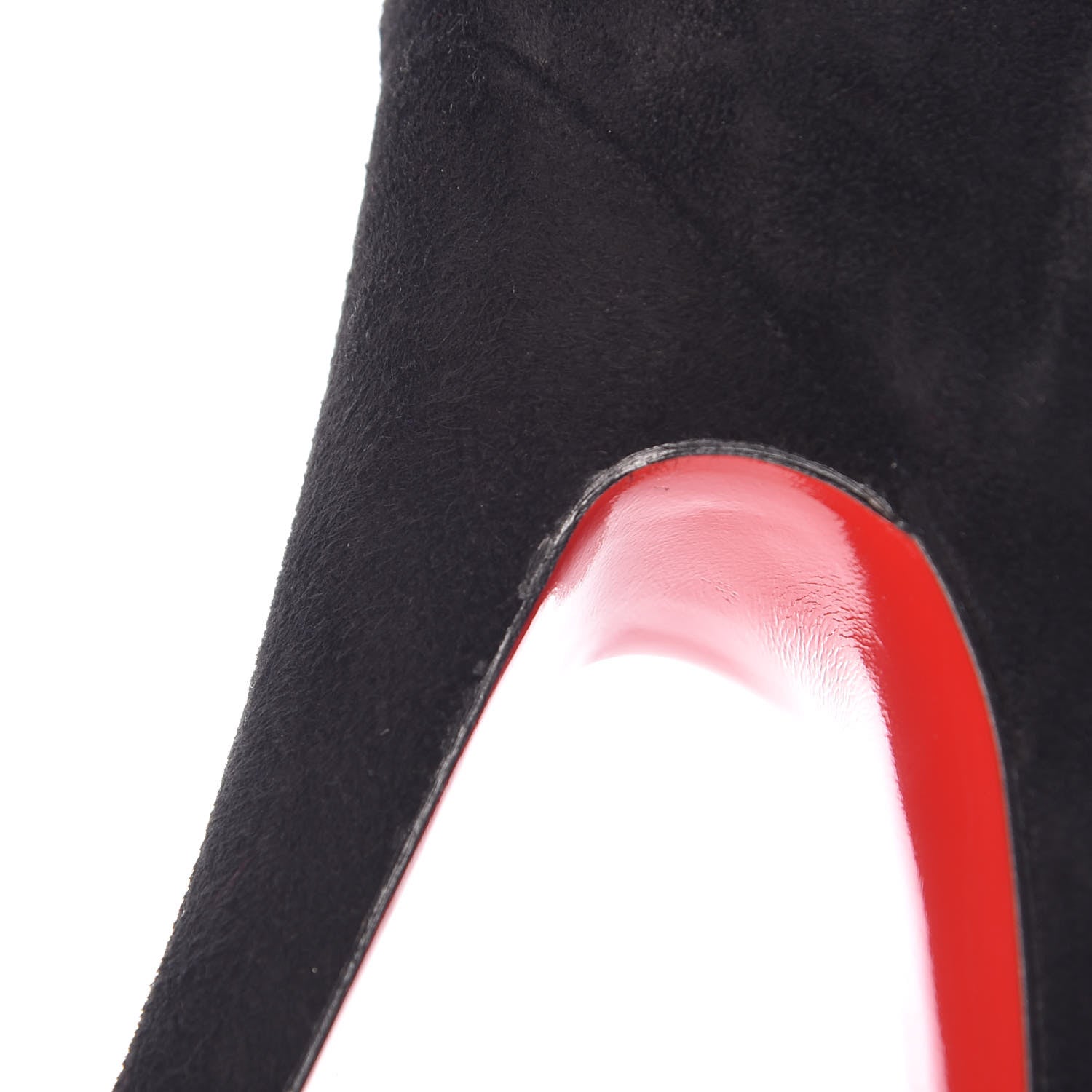 Christian Louboutin Suede Daf Booty 160 Ankle Boots 38 Black 7 of 10
