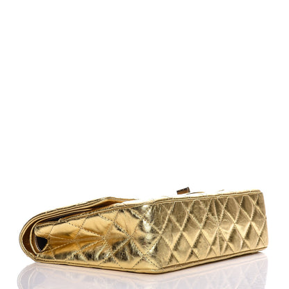 Chanel Metallic Aged Calfskin Quilted 2.55 Reissue 227 Flap Gold 4 of 9