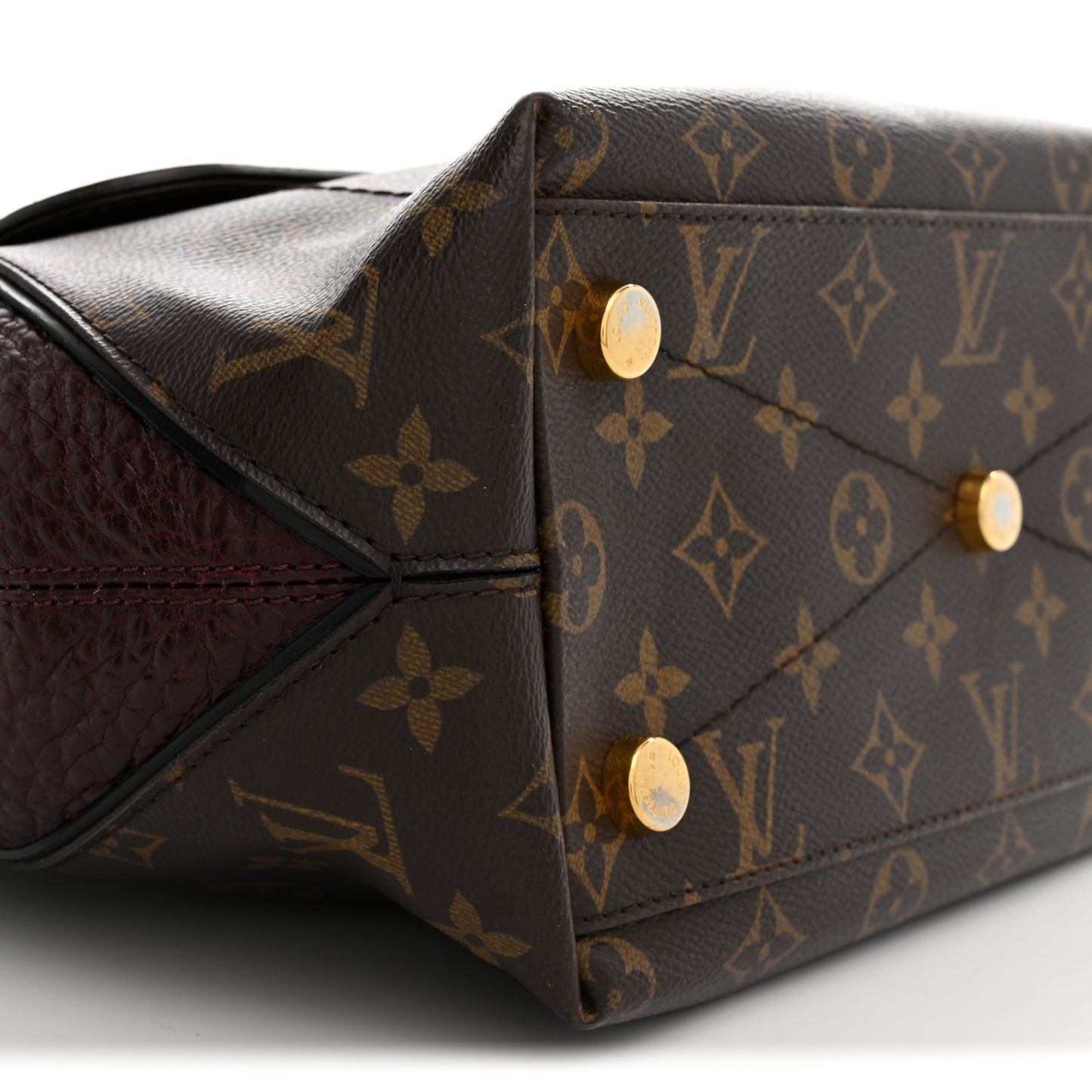 Monogram Ostrich Lizard Majestueux PM Bordeaux
