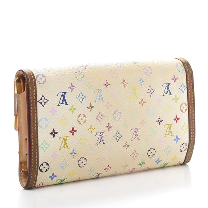 Louis Vuitton Monogram Multicolor Porte Tresor International Wallet White 3 of 11